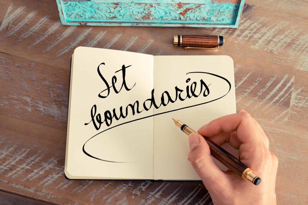 Set boundaries in a platonic relationship